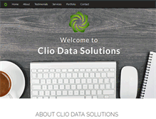 Tablet Screenshot of cliodatasolutions.com